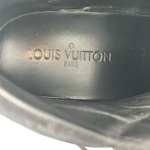 Louis Vuitton Cliff Women's Sneakers High Top Leather Suede Monogram Black Sz 39 - Picture 15 of 15